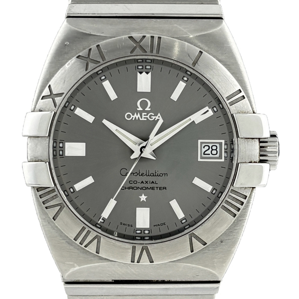 Omega Constellation Co-Axial Automatic Watch, Stainless Steel, Gray, Men's